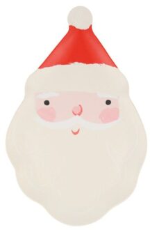 Meri meri kerst herbruikbaar bord kerstman