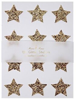 Meri Meri kerst - stickers glitter sterren goud