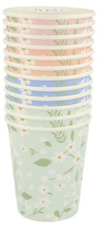 Meri Meri pasen bekertjes karton à 8 stuks - dits floral