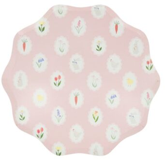 Meri Meri pasen bordjes papier groot - easter cameo