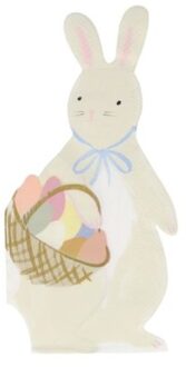 Meri Meri pasen servetten - bunny with basket