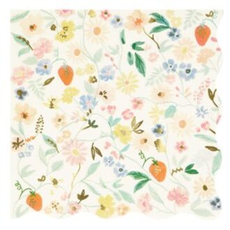Meri Meri pasen - servetten groot à 16 stuks, elegant floral