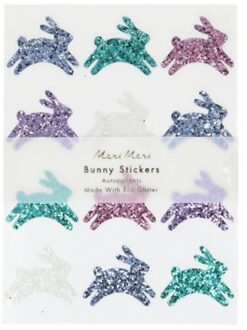 Meri Meri pasen stickers - glitter bunny