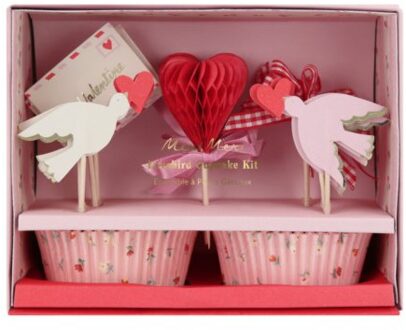 Meri Meri valentijnsdag cupcake kit - lovebird
