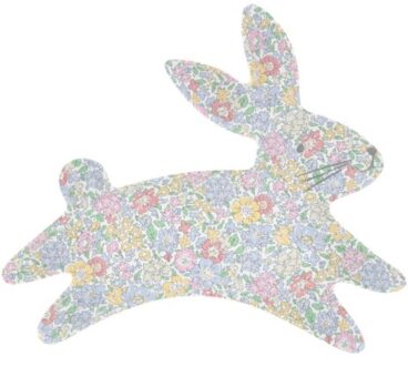 Meri Meri x liberty pasen herbruikbaar bord - bunny