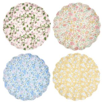 Meri Meri x liberty pasen set van herbruikbare borden