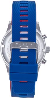 Meridian Chronograaf bandhorloge met datum - blauw