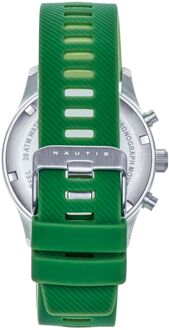 Meridian Chronograaf bandhorloge met datum - groen