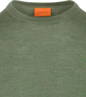 Merino Pullover Mid Groen - 3XL,XXL