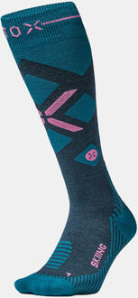 Merino Skisok Dames Blauw - W1 36/38