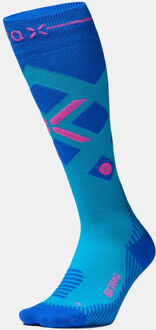 Merino Skisok Dames Blauw - W2 38/40