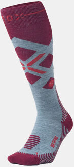 Merino Skisok Dames Rood - W3 40/42