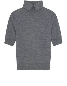 Merino wollen top Perry  grijs - S,