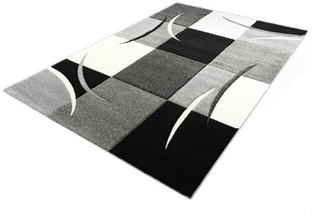 Merinos Geweven Karpet Diamond 665-95 Grey-160x230 cm