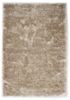 Merinos Hoogpolig Glanzend Vloerkleed Zand-80 x 150 cm