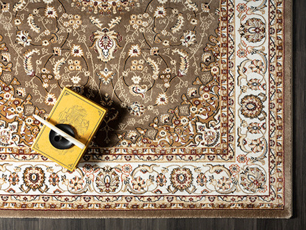 Merinos Laagpolig Vloerkleed Perzisch motief Beige-120 x 170 cm