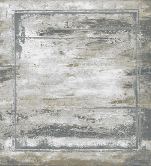 Merinos Vloerkleed Craft lijstmotef abstract Grijs/Goud -160 x 230 cm