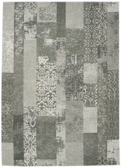 Merinos Vloerkleed Vintage Patchwork Marakesh - Grijs - 135 x 200 cm