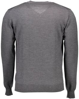 Merinowollen V-hals Trui - maat 2XL Grijs