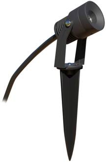 Merlo LED tuinspot met grondspies, 3.000K, 5W antraciet
