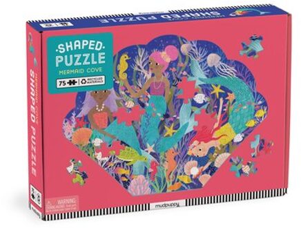 Mermaid Cove 75 Piece Shaped Scene Puzzle - Mudpuppy