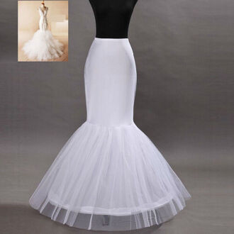 Mermaid Petticoat 1 Hoop Bone Elastische Wedding Crinoline Trompet Bridal Petticoat 2022