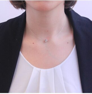 Mermaid's Tears hangers - Oostenrijks kristal - maat Wit Zilver