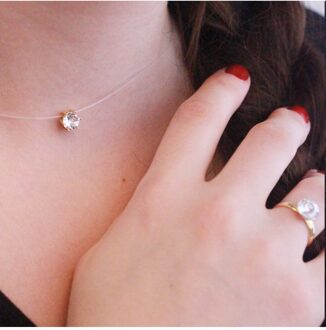 Mermaid's Tears hangers - Oostenrijks kristal Wit & Goud