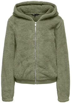 Mermaid Sherpa Jas Groen Only , Green , Dames - Xl,L,M,S,Xs