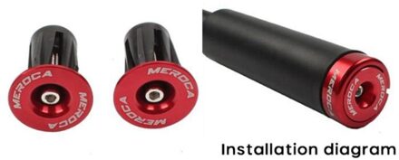 Meroca Fiets Grip Stuur Cap Aluminium Lock Mtb Handle Bar Grips End Stekkers Fietsstuur Onderdelen Uitbreiding Lock Plug 02