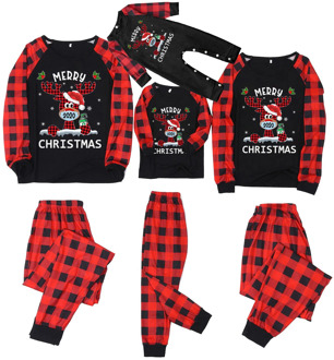 Merry Christmas 2020 Family Pajamas Baby Red Plaid Casual Loungewear Baby Kid Dad Mom Matching Family Outfits Sleepwear Pyjamas