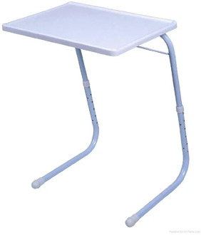 Mesa Auxiliar Plegable Mesas de salón para lámparas Mesa portátil Regulable 6 ajustes de Altura 3 ajustes de inclinación