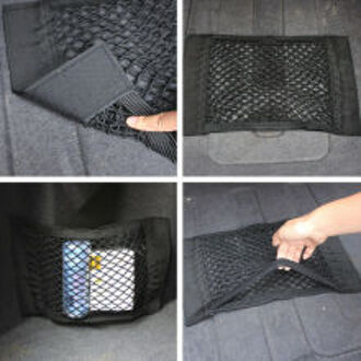 Mesh Auto Opslag Netto Zak Netto Bagagenet Rugleuning Universele Accessoires Dubbele Lagen Netwerk