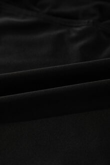 Mesh Eénschouder Badpak Zwart