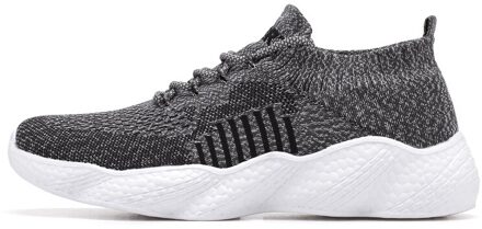 Mesh Mannen Casual Schoenen Brathable Lichtgewicht Man Lace-Up Comfortabele Schoenen Mode Wandelschoenen Mannen sneakers grijs heren shoes / 10.5