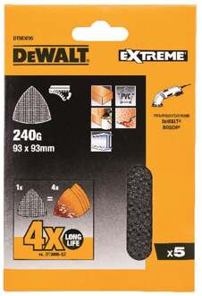 Mesh schuurgaas 93x93mm K240 | 5 stuks - DTM3095-QZ