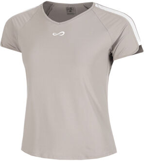 Mesh T-shirt Dames-Crème - XS