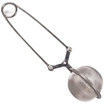 Mesh Theezeefje Rvs Thee Zetgroep Herbruikbare Metalen Theezakje Filter Losse Blad Groene Thee Zeef Squeeze Vergrendeling Lepel