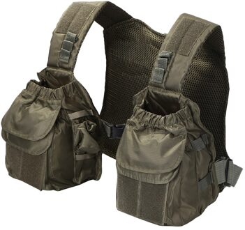 Mesh Verstelbare Vest Vissen Vest Ademend Compressie Weerstand Multi-Pocket Outdoor Reizen Outdoor Vissen groen