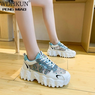 Mesh Women Casual Shoes Lace-up Summer Lightweight Sneakers Comfortable Breathable Trend Sneakers Tenis Feminino Zapatos Flats