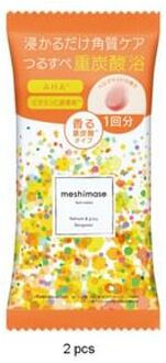 meshimase Bath Tablet Refreshing & Juicy Bergamot - 2 pcs