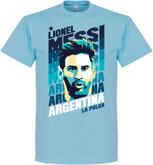 Messi Argentinië Portrait T-Shirt - M