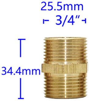 Messing 1 "3/4" Om 1/2 "Naar 1/4" Buitendraad Connector Elleboog Reparatie Koperen Fittingen Verminderen Connector slang Reparatie 1Pcs 3I4