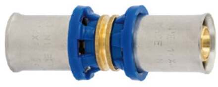 Messing aansluitstuk, blank, 16 mm, persfitting voor meerlagenbuis - 988710155