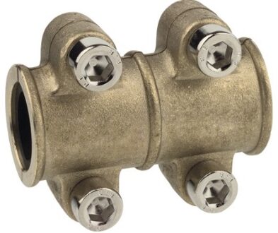 Messing afdichtingsklem, blank, voor 22 mm - 98940748