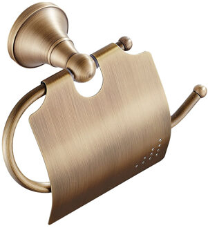 Messing Antieke Badkamer Toiletrolhouder Hanger Met Cover Tissue Bar