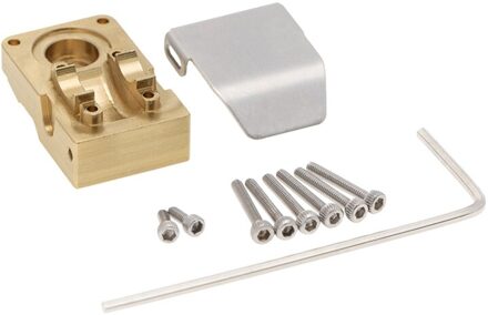 Messing Differentieel Cover Brug As Cover Met Armor Upgrade Accessoires Voor 1/24 Rc Crawler Axiale SCX24 90081 Onderdelen