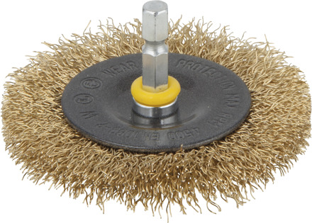 Messing Draadborstel - Ø 75 x 6 mm