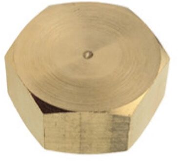 Messing eindkap, blank, 1"IT - 989434355