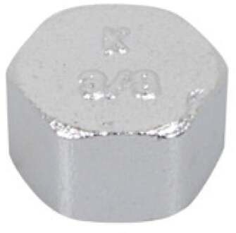 Messing eindkappen, chroom, 1/2"IT - 989432155